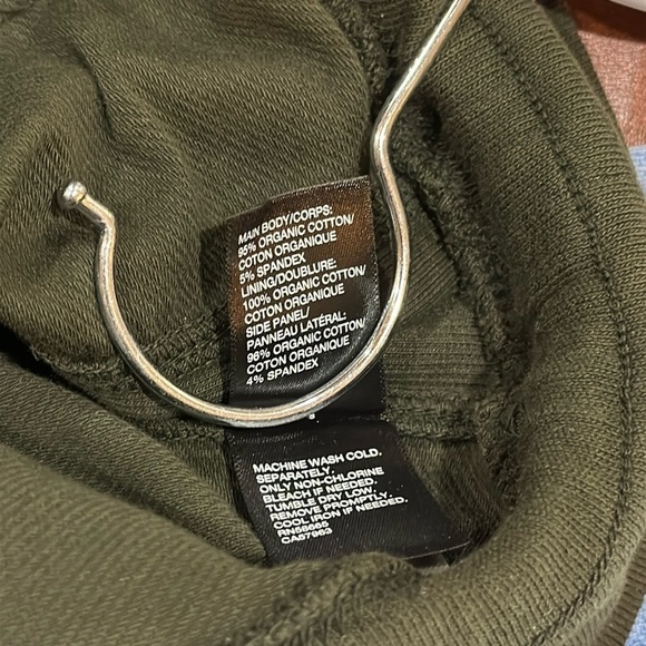 Zella Weekend Organic Cotton Stretch Hoodie Utility Zip Jacket green Sz S $69 - Picture 9 of 9